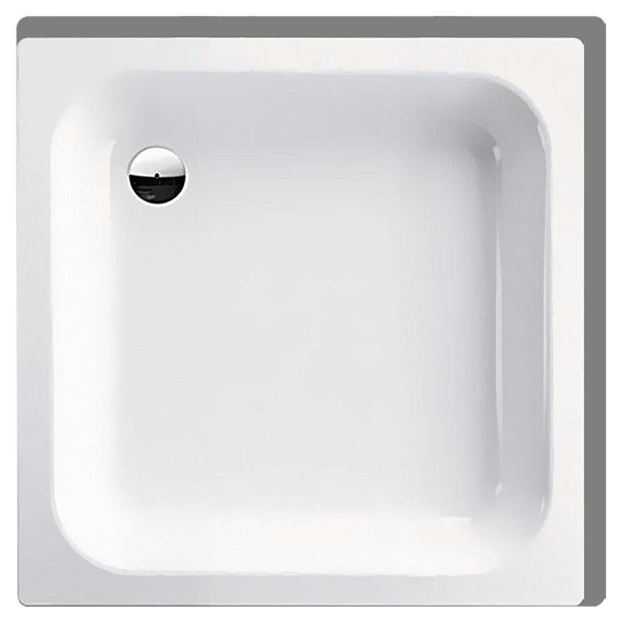Receveur de douche SCHMIDLIN
80 x 80 x 15 cm, acier
écoulement derrière à gauche
D 52 mm, rebords derrière et
à droite, Z1100, isolation
phonique