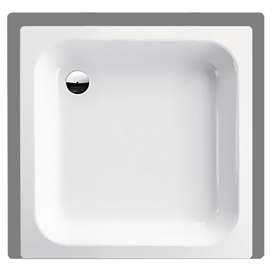 Receveur de douche SCHMIDLIN
80 x 80 x 15 cm, acier
écoulement derrière à gauche
D 52 mm, rebords derrière
à gauche et à droite, Z1101
isolation phonique