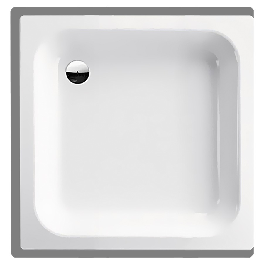 Receveur de douche SCHMIDLIN
80 x 80 x 15 cm, acier
écoulement derrière à gauche
D 52 mm, rebords derrière
à devant et à gauche, Z1011
isolation phonique