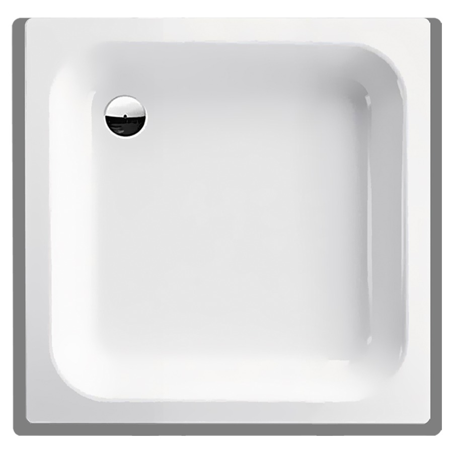 Receveur de douche SCHMIDLIN
90 x 90 x 15 cm, acier
écoulement derrière à gauche
D 52 mm, rebords devant
à gauche et à droite, Z0111
isolation phonique