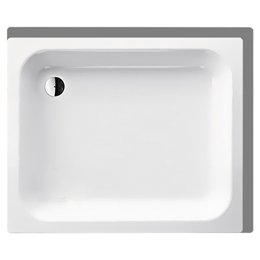 Receveur de douche SCHMIDLIN
90 x 75 x 15 cm, acier
écoulement derrière à gauche
D 52 mm, rebords derrière et
à droite, Z1100, isolation
phonique
