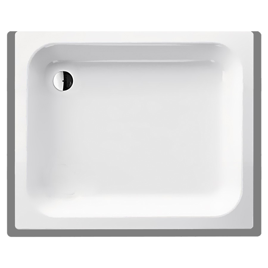 Receveur de douche SCHMIDLIN
90 x 75 x 15 cm, acier
écoulement derrière à gauche
D 52 mm, rebords devant
à gauche et à droite, Z0111
isolation phonique