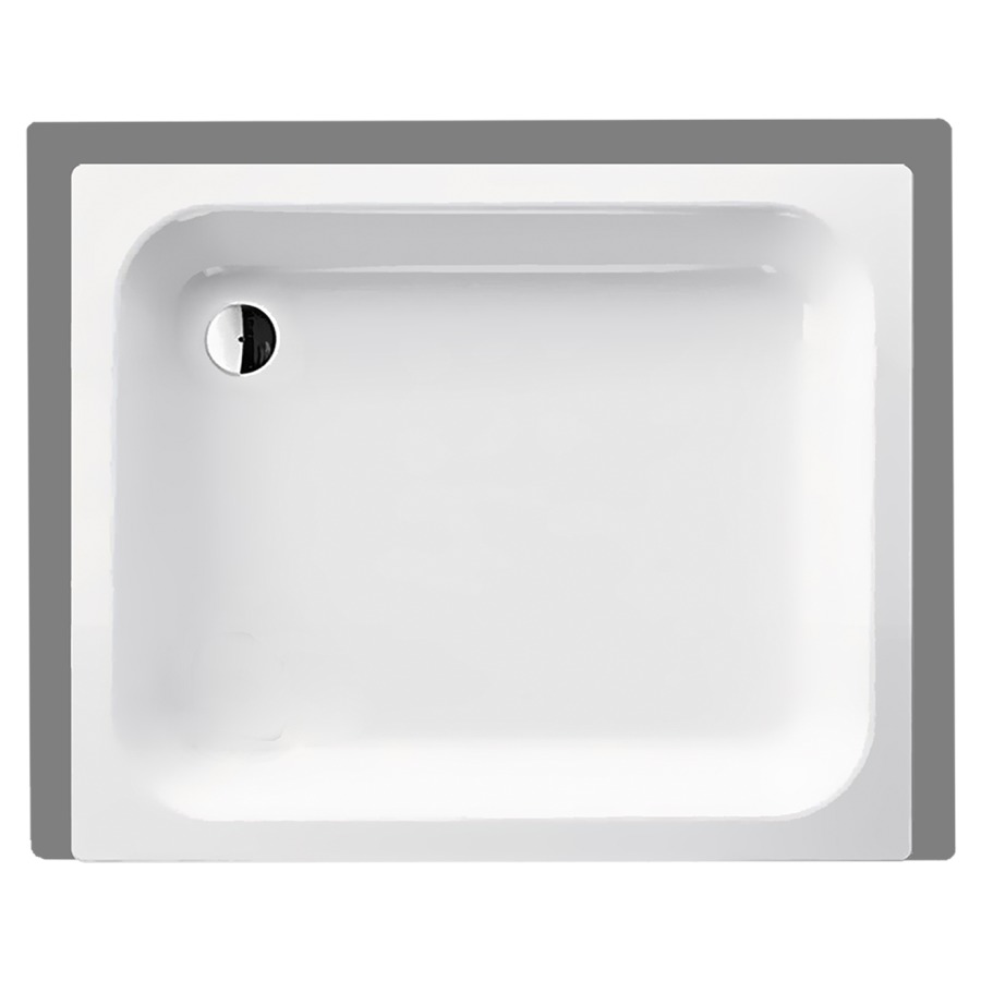 Receveur de douche SCHMIDLIN
90 x 75 x 15 cm, acier
écoulement derrière à gauche
D 52 mm, rebords derrière
à gauche et à droite, Z1101
isolation phonique