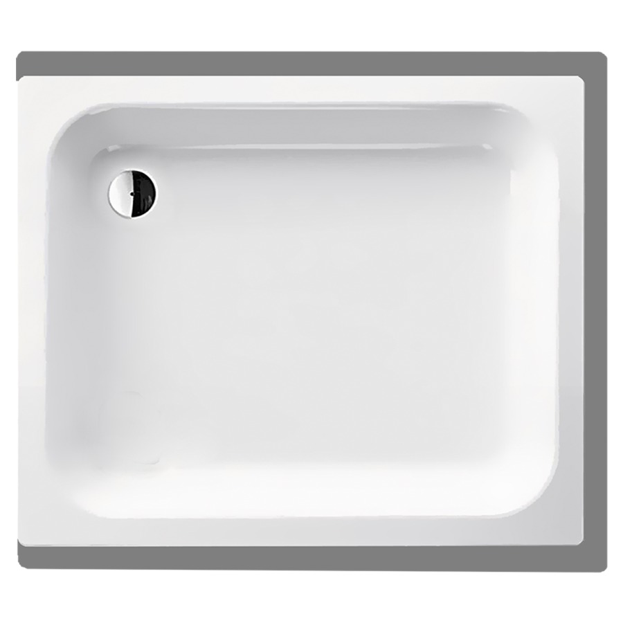 Receveur de douche SCHMIDLIN
90 x 75 x 15 cm, acier
écoulement derrière à gauche
D 52 mm, rebords derrière
à devant et à droite, Z1110
isolation phonique