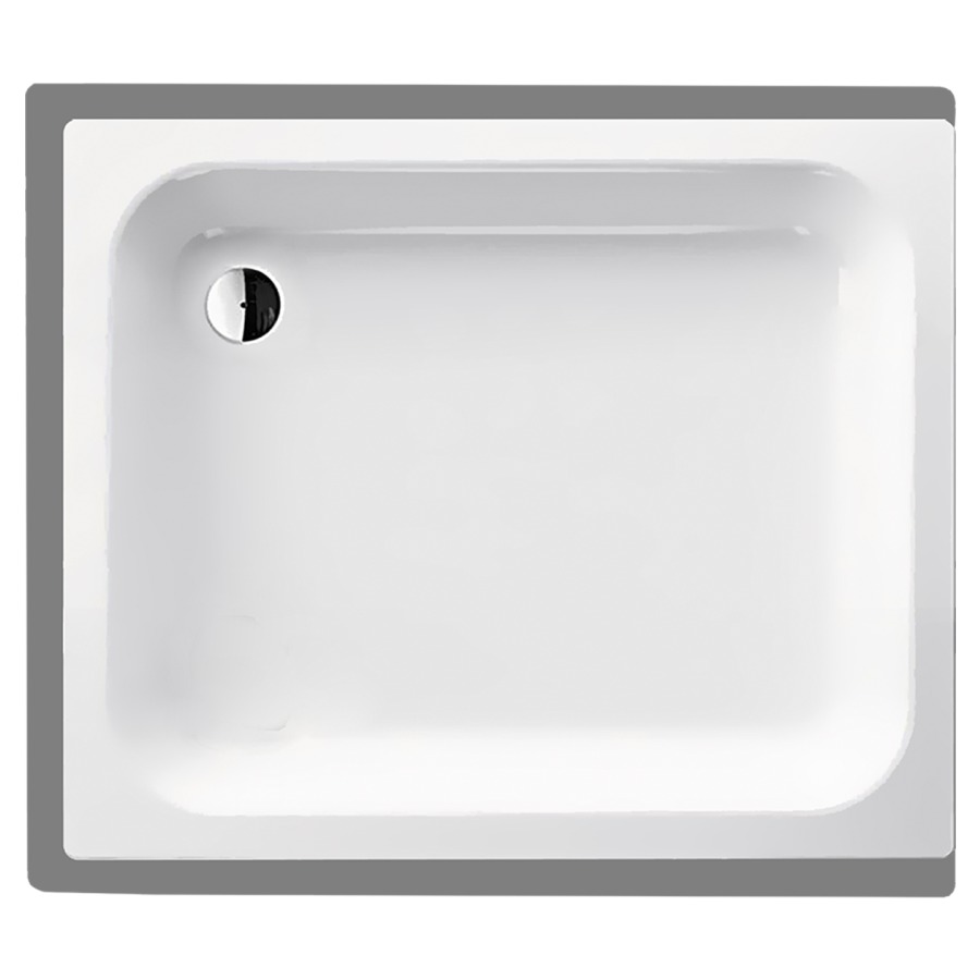 Receveur de douche SCHMIDLIN
90 x 75 x 15 cm, acier
écoulement derrière à gauche
D 52 mm, rebords derrière
à devant et à gauche, Z1011
isolation phonique