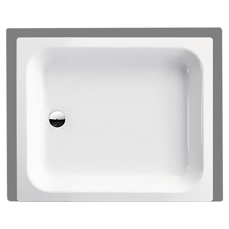 Receveur de douche SCHMIDLIN
100 x 80 x 15 cm, acier
écoulement à gauche au milieu
D 52 mm, rebords derrière
à gauche et à droite, Z1101
isolation phonique
