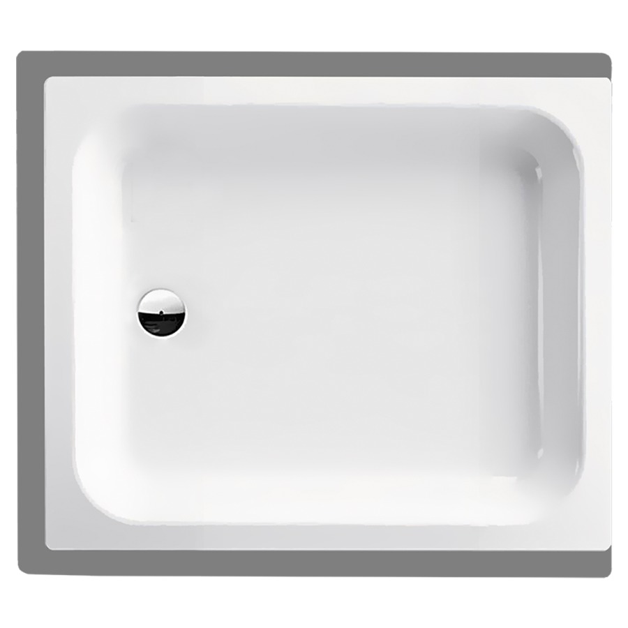 Receveur de douche SCHMIDLIN
100 x 80 x 15 cm, acier
écoulement à gauche au milieu
D 52 mm, rebords derrière
à devant et à gauche, Z1011
isolation phonique
