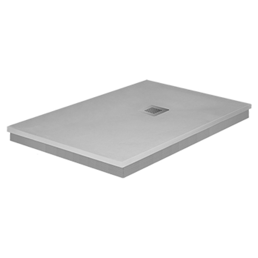 Plan de douche ROPLAIA BASE
80 x 100 x 8 cm, matière
synthétique, avec support
inclus, grille de finition
acier inoxydable carré