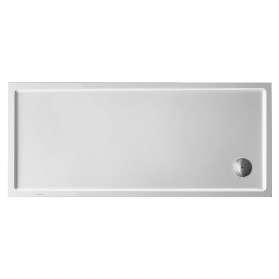 Receveur de douche Starck Slimline 
160 x 6 x 70 cm
Plastique, rectangle
écoulement dans l’angle, D 90 mm