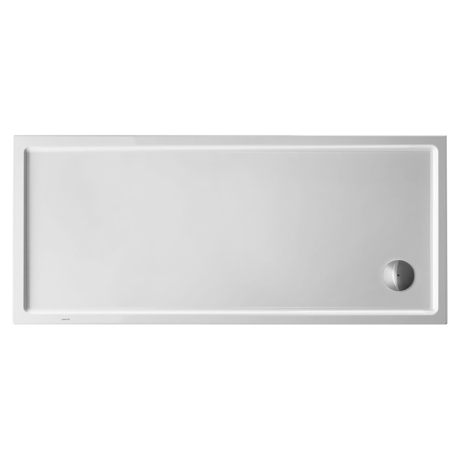 Receveur de douche Starck Slimline 
160 x 6 x 70 cm
Plastique, rectangle
écoulement dans l’angle, D 90 mm