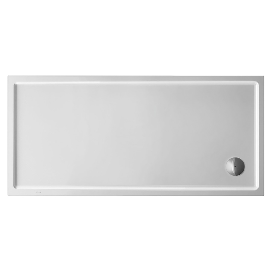 Receveur de douche Starck Slimline 
160 x 6 x 75 cm
Plastique, rectangle
écoulement dans l’angle, D 90 mm