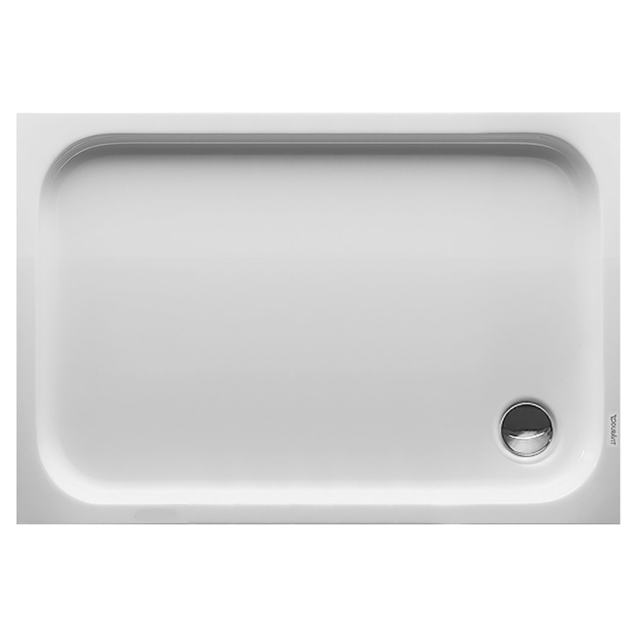 Receveur de douche D-CODE 
120 x 8.5 x 80 cm
Plastique, rectangle
écoulement dans l’angle, D 90 mm