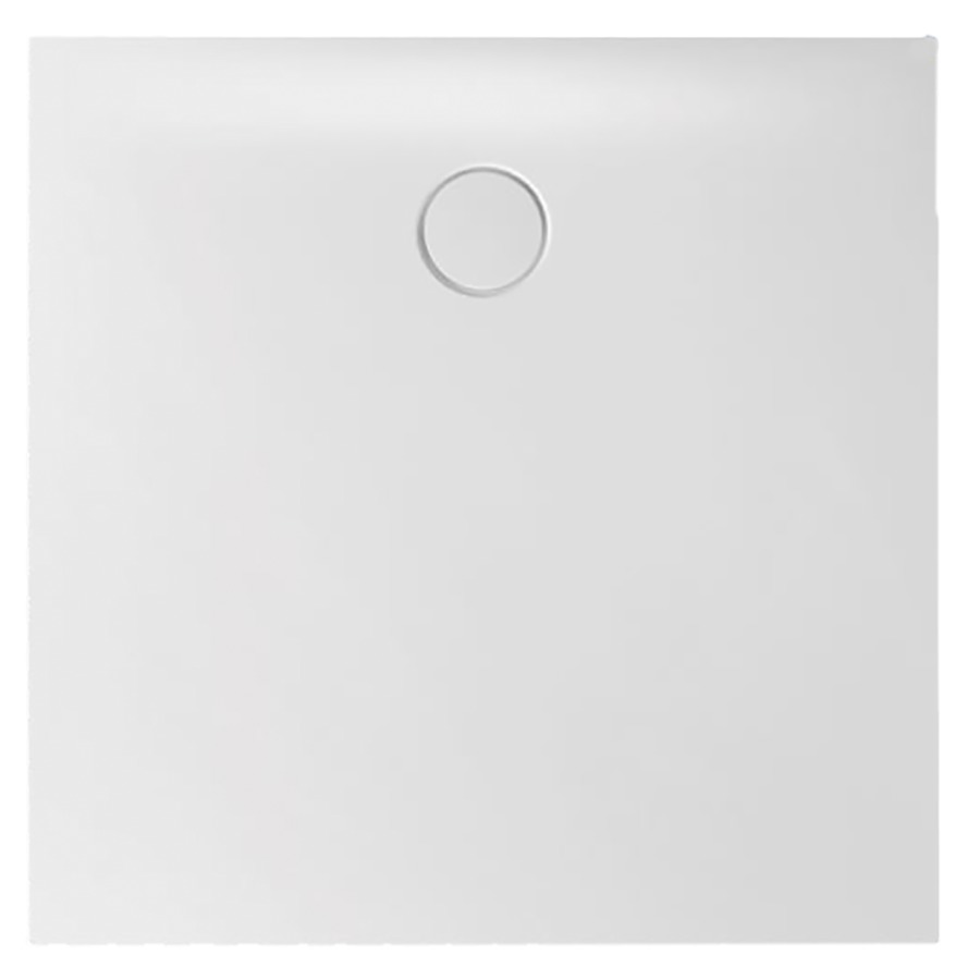 Plan de douche VIVA
100 x 100 x 2,5 cm, acier
isolation phonique
trou d'écoulement D 90 mm
montage au niveau du sol
sans cadre de système à
encastrer
