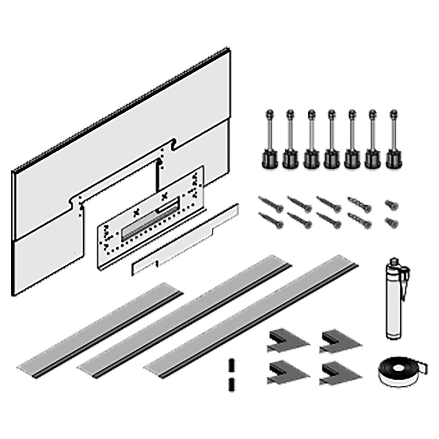 Set de montage isolation
phonique WALL II
pour plan de douche 146 384
pour revêtement 25 mm
