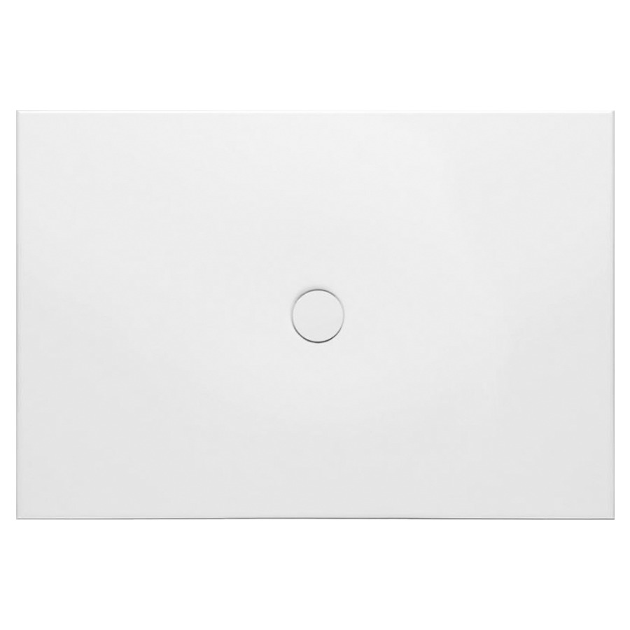 Plan de douche FLOOR
110 x 75 x 2,5 cm, acier
isolation phonique
trou d'écoulement D 90 mm
montage au niveau du sol
sans cadre de système à
encastrer