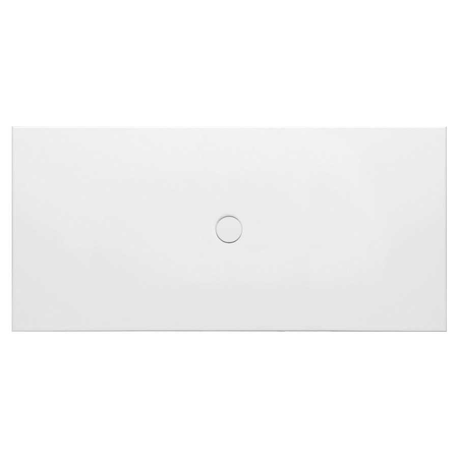 Plan de douche FLOOR
170 x 80 x 2,5 cm, acier
isolation phonique
trou d'écoulement D 90 mm
montage au niveau du sol
sans cadre de système à
encastrer
