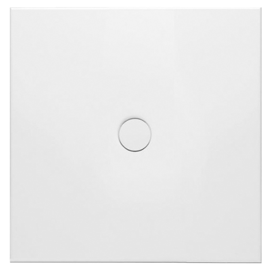 Plan de douche FLOOR
80 x 80 x 2,5 cm, acier
isolation phonique
trou d'écoulement D 90 mm
montage au niveau du sol
sans cadre de système à
encastrer