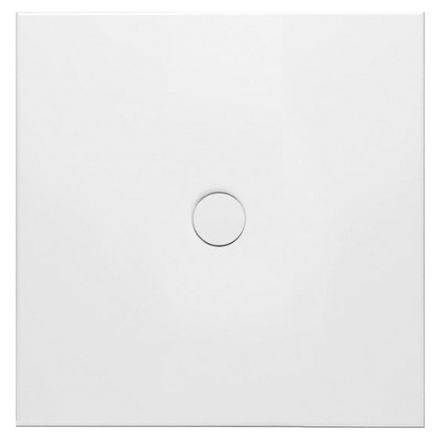 Plan de douche FLOOR
90 x 90 x 2,5 cm, acier
isolation phonique
trou d'écoulement D 90 mm
montage au niveau du sol
sans cadre de système à
encastrer
