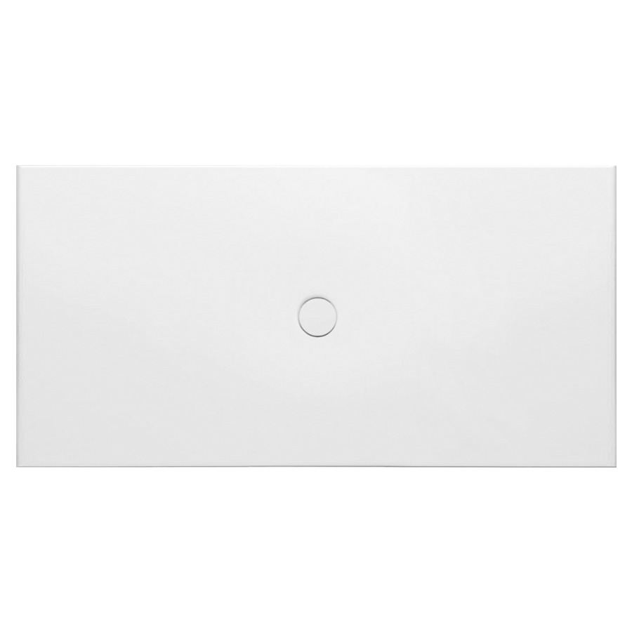Plan de douche FLOOR
160 x 80 x 2,5 cm, acier
isolation phonique
trou d'écoulement D 90 mm
montage au niveau du sol