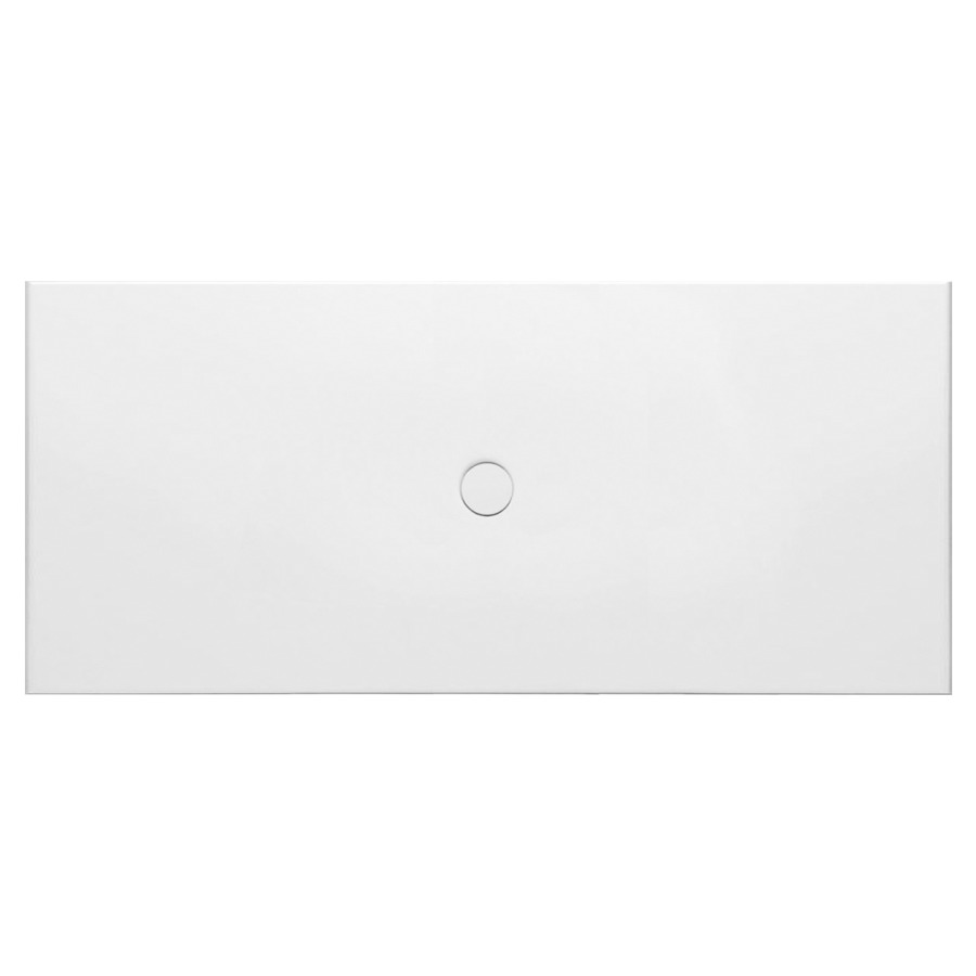 Plan de douche FLOOR
180 x 80 x 2,5 cm, acier
isolation phonique
trou d'écoulement D 90 mm
montage au niveau du sol
