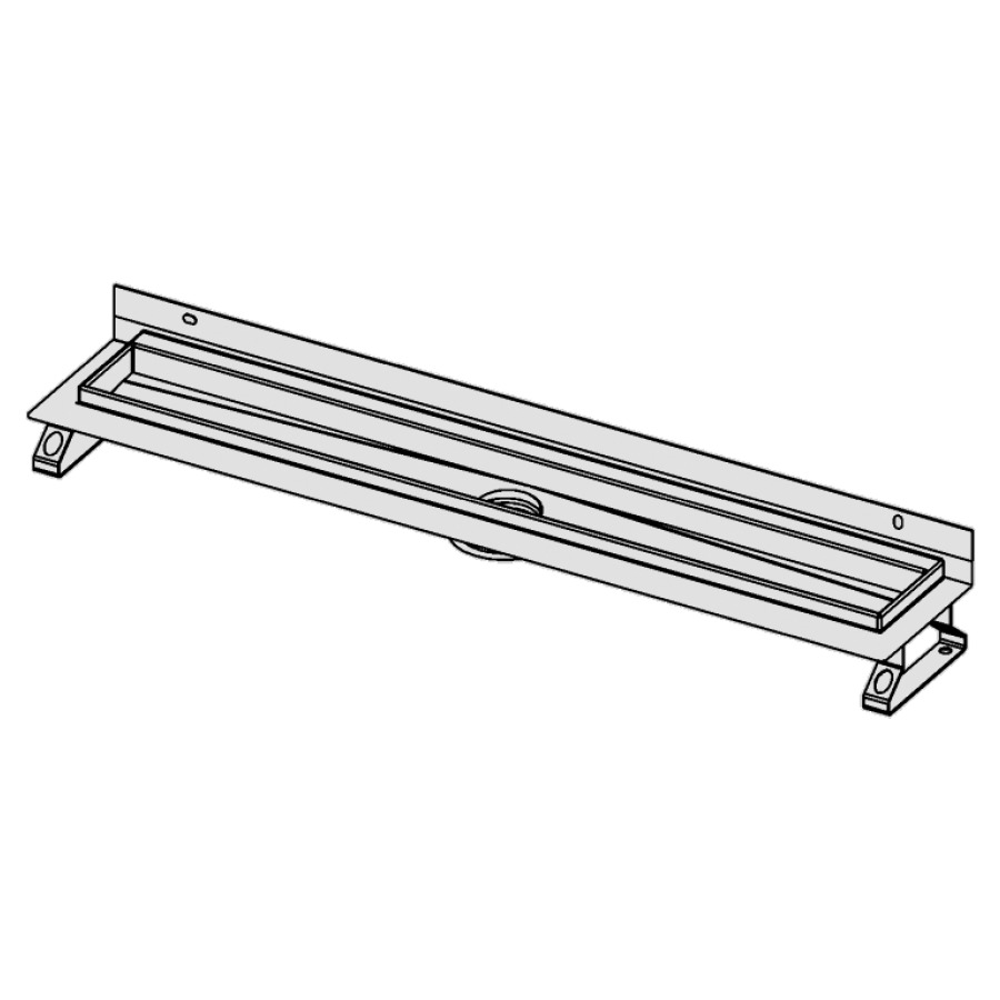 Rigole de douche TECEdrainline
linéaire avec déclivité
intégrée, encadrement mural
et ruban d'étanchéité Seal
System, longueur 81,1 cm
dimension visible 75,1 cm
SIA 271/1