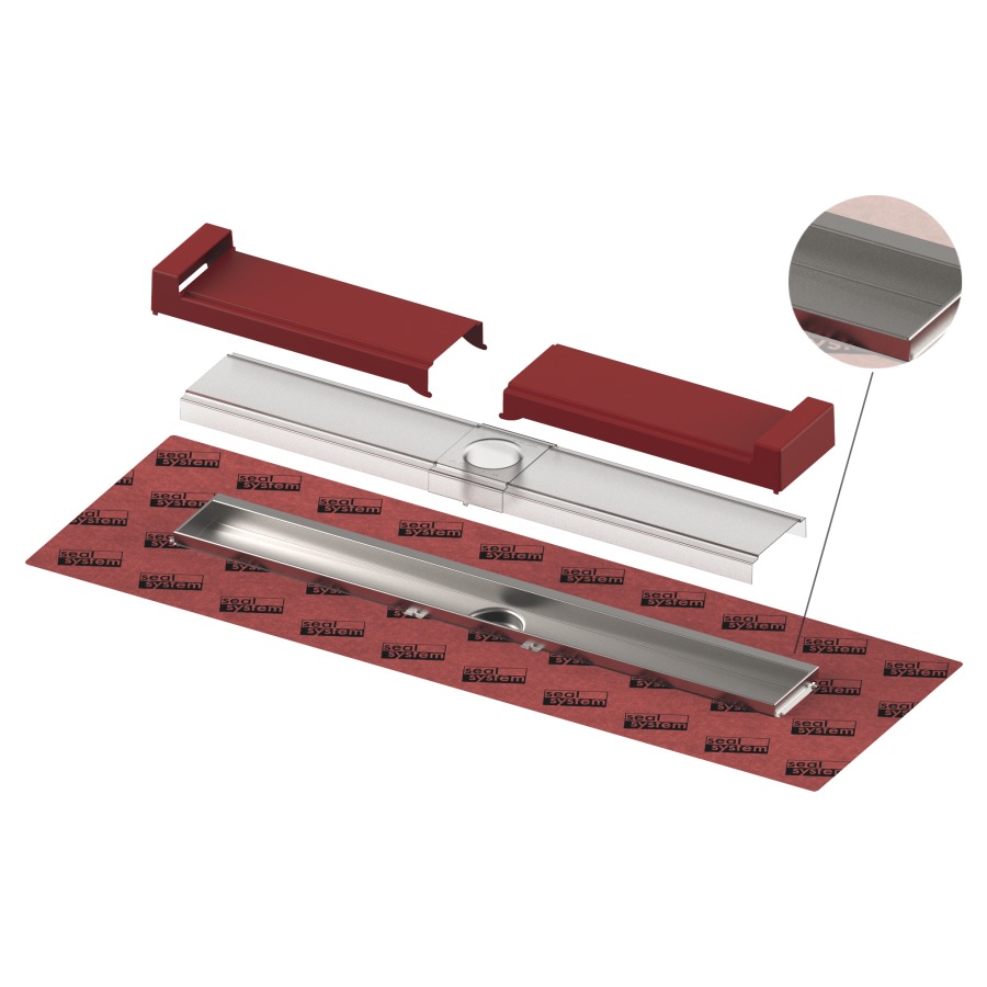 Rigole de douche TECEdrainline linéaire EVO