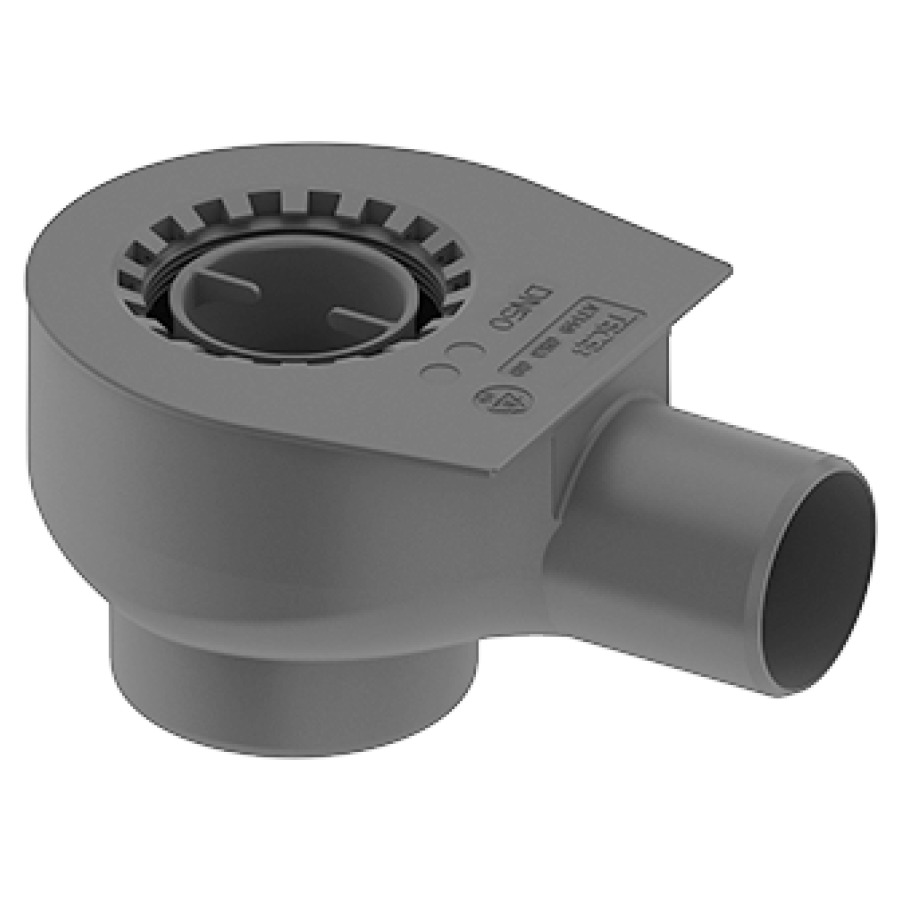 Ecoulement TECEdrainline
Norm, horizontal DN50
capacité 48 l/min
hauteur 92 mm