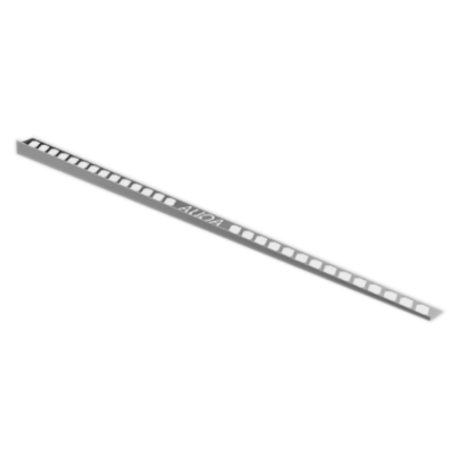 Profil de cale AQUA droite
longueur 98 cm, H1 10 mm
H2 24 mm, acier inoxydable
côté visible poli, longueur
personnalisable sur place