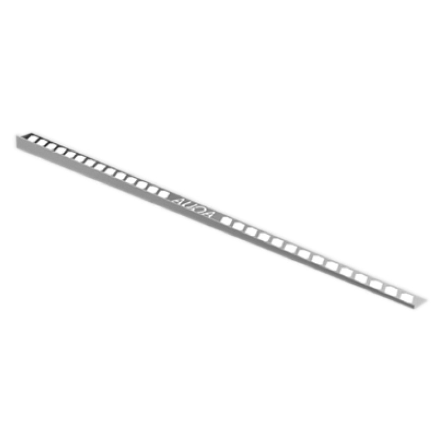 Profil de cale AQUA droite
longueur 120 cm, H1 12,5 mm
H2 34 mm, acier inoxydable
côté visible poli, longueur
personnalisable sur place