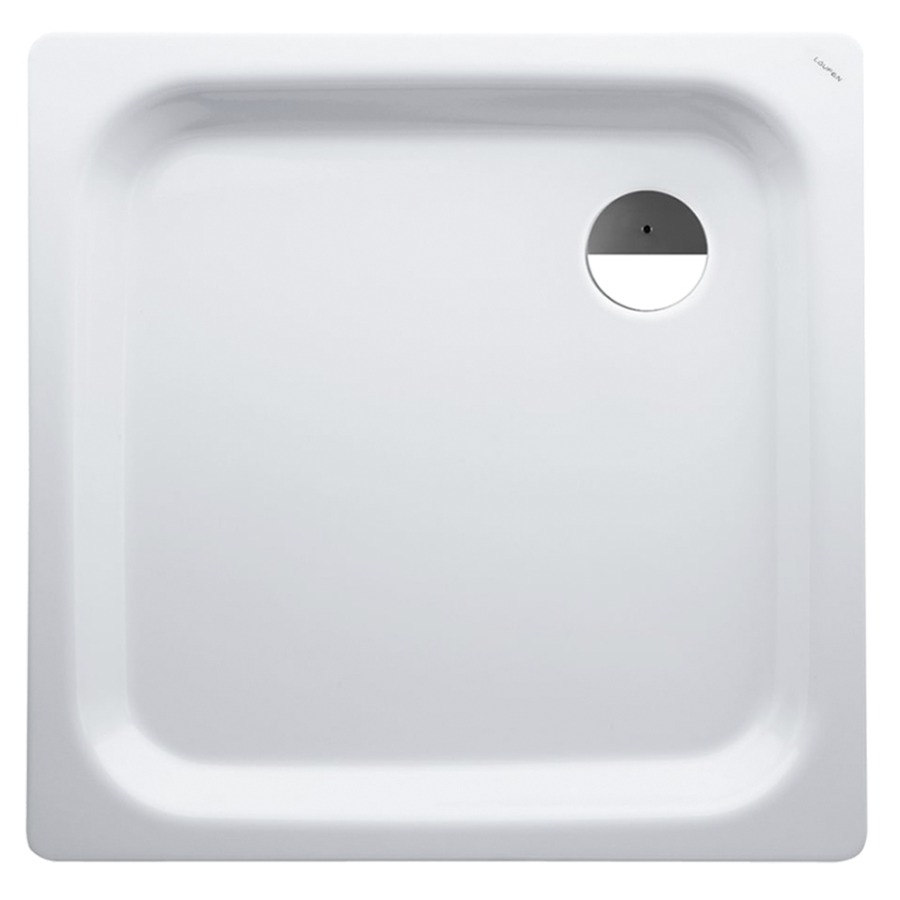 Receveur de douche PLATINA
80 x 6.5 x 80 cm
Acier, isolation phonique, carrée
écoulement dans l’angle, D 90 mm
sans soupape d’écoulement