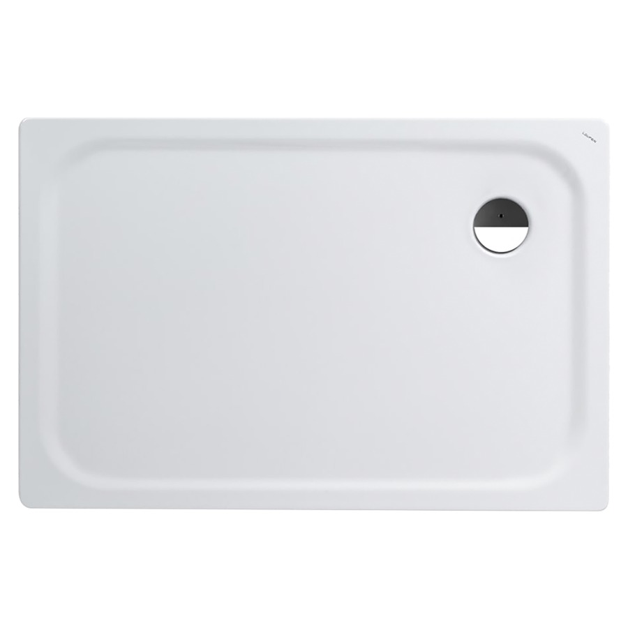 Receveur de douche PLATINA
120 x 2.5 x 80 cm
Acier, isolation phonique, rectangulaire
écoulement dans l’angle, D 90 mm
sans soupape d’écoulement