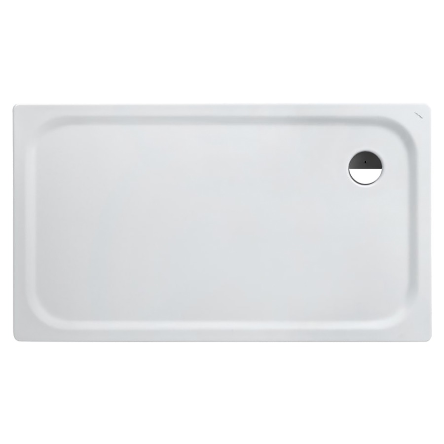 Receveur de douche PLATINA
140 x 2.5 x 80 cm
Acier, isolation phonique, rectangulaire
écoulement dans l’angle, D 90 mm
sans soupape d’écoulement