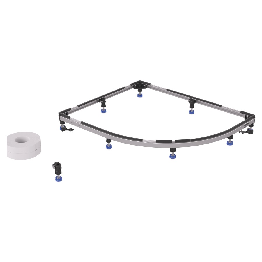 Cadre de montage FR 5300 FLEX
PLUS, H 4,9-16,4 cm réglable
jusqu'à 100 x 100 cm pour tous
les Zirkon quart de cercle
R 50 cm