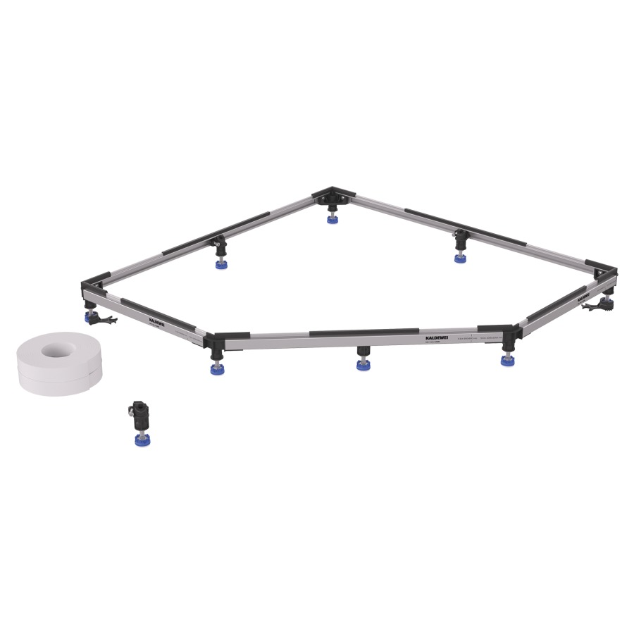 Cadre de montage FR 5300 FLEX
PLUS, H 4,9-16,4 cm réglable
jusqu'à 100 x 100 cm pour tous
les Cornezza pentagone