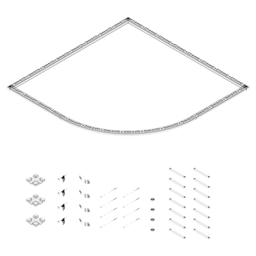 Cadre de montage Omnia angle