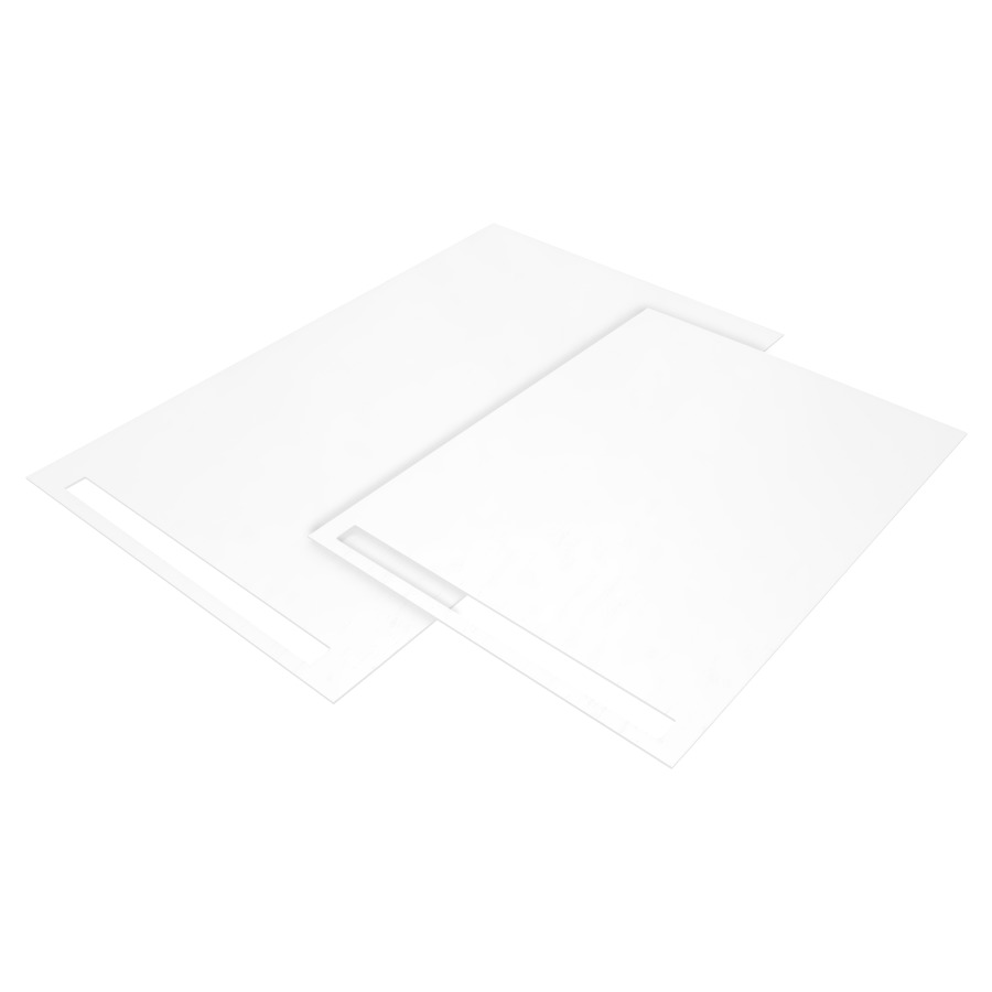 Ensemble complet WEDI FUNDO
RIOLITO NEO, avec surface de
sol TOP, 180 x 90 cm
matériau de surface solide
élément de sol avec système
d'écoulement horizontal
des revêtements de
sol finis sans joints pour
élément de sol, incl. cache de
rigole inlay (cache de rigole
en couleur de top)
4 pièces Wedi 610 bande
d'isolation PE bord
isolation phonique d'impact
3 sacs masse de compensation
ThumaFix pour une profondeur
de réservation de max. 13 cm
Wedi Fundo/Riolita kit de
scellage et de collage