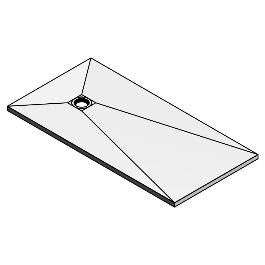 Élément au sol WEDI-FUNDO
PRIMO
180 x 90 x 4 cm, de plain-pied
écoulement decentré