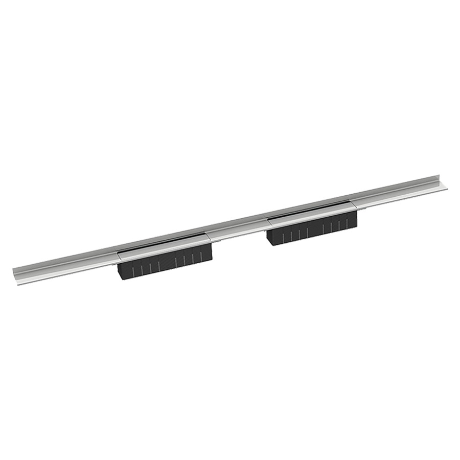 Rigole de douche CERAWALL
SELECT DUO, 150 cm, avec
déclivité intégrée, longueur
personnalisable sur place
pour des revêtements 10-24 mm
acier inoxydable, pour boîter
d'écoulement Dallflex DUO