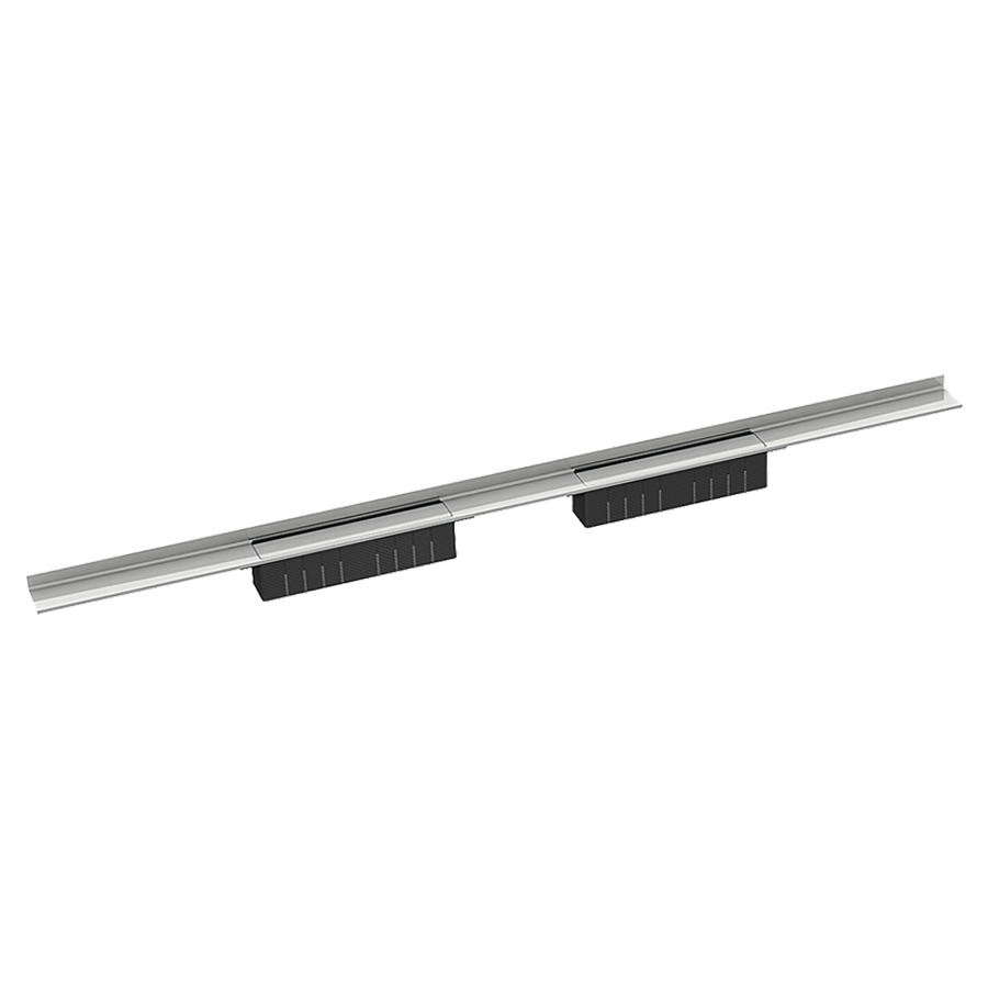 Rigole de douche CERAWALL
SELECT DUO, 180 cm, avec
déclivité intégrée, longueur
personnalisable sur place
pour des revêtements 10-24 mm
acier inoxydable, pour boîter
d'écoulement Dallflex DUO