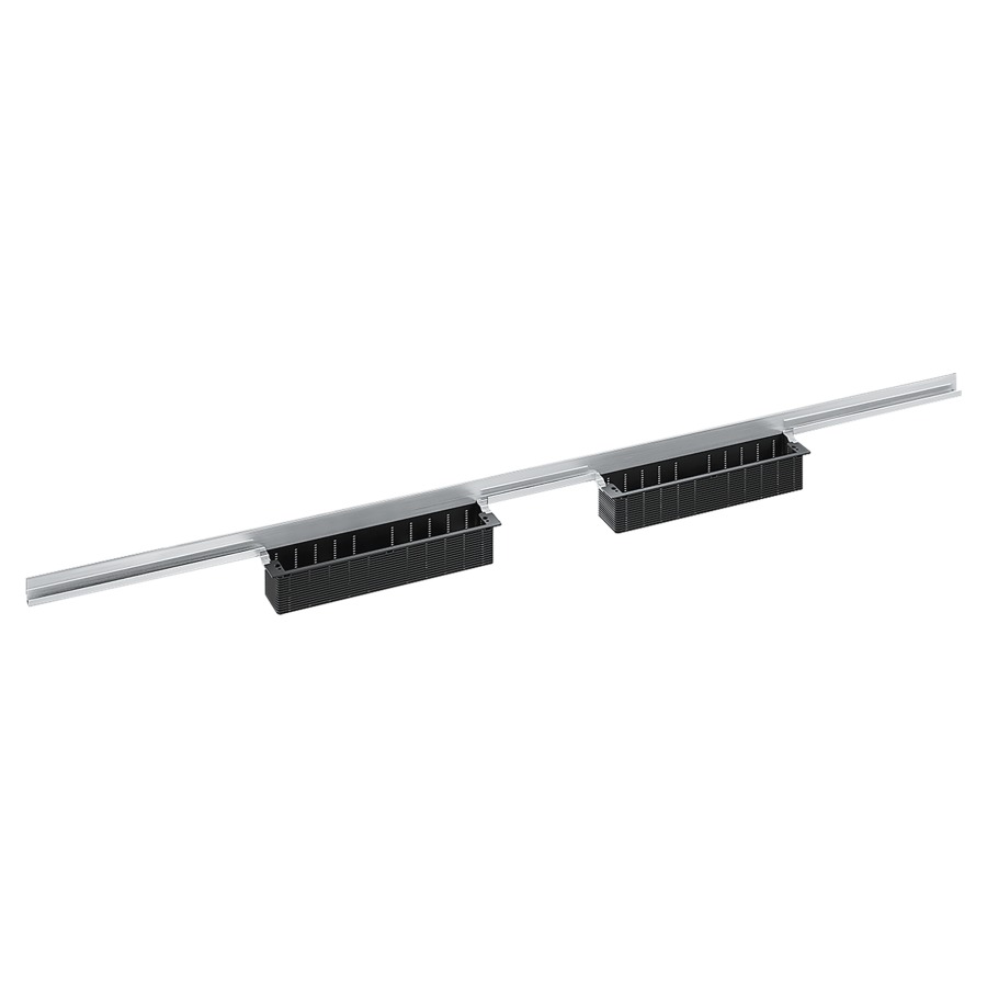 Rigole de docuhe CERAWALL
INDIVIDUAL DUO, 170 cm, avec
déclivité intégrée, longueur
personnalisable sur place
pour des revêtements 10-24 mm
acier inoxydable, pour boîter
d'écoulement Dallflex