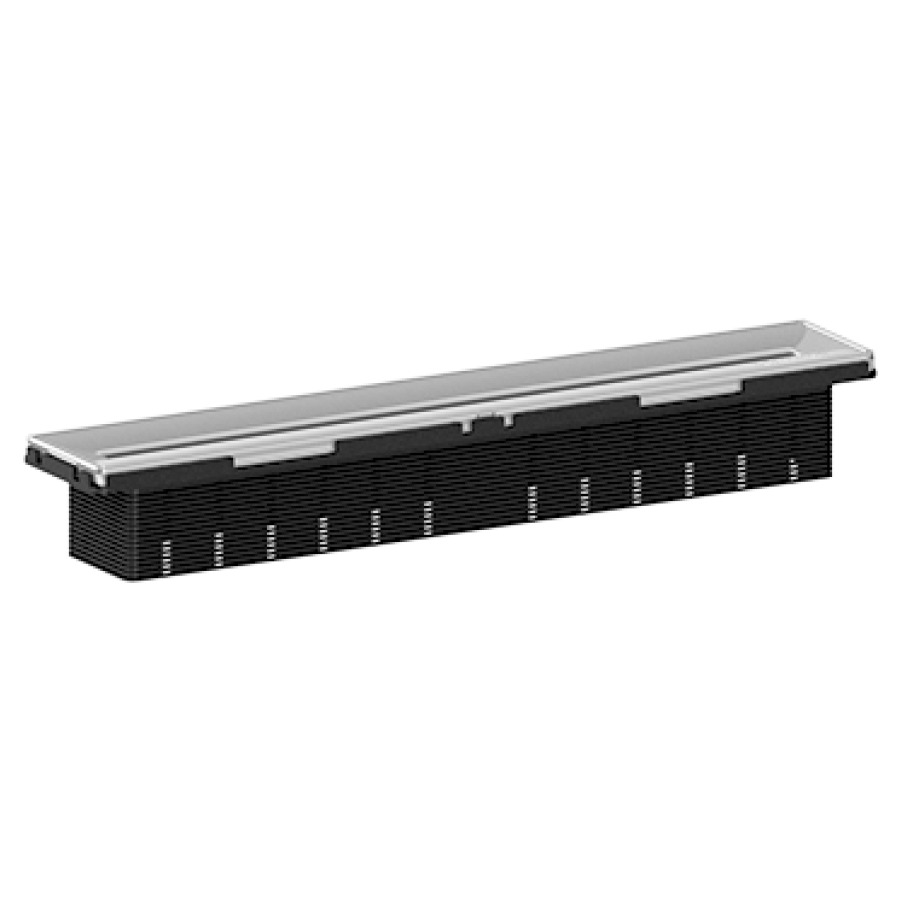Rigole de douche ZENTRIX
30 cm, Acier inoxydable
pour boîter d'écoulement DallFlex 
148761/762/763, adapté PMR