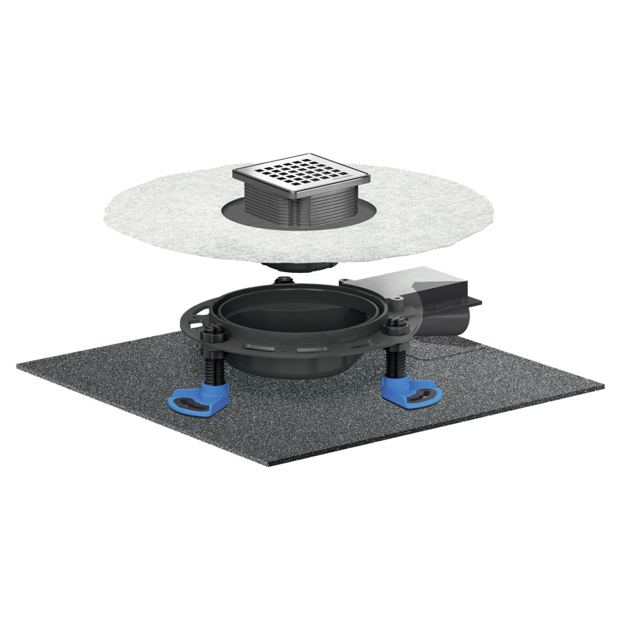 Ecoulement au sol DallDrain Select Quadra Plan 10
