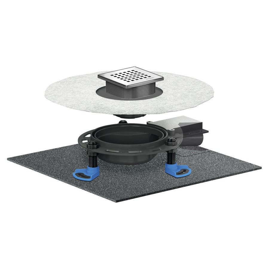 Ecoulement au sol DallDrain Select Quadra Plan 12