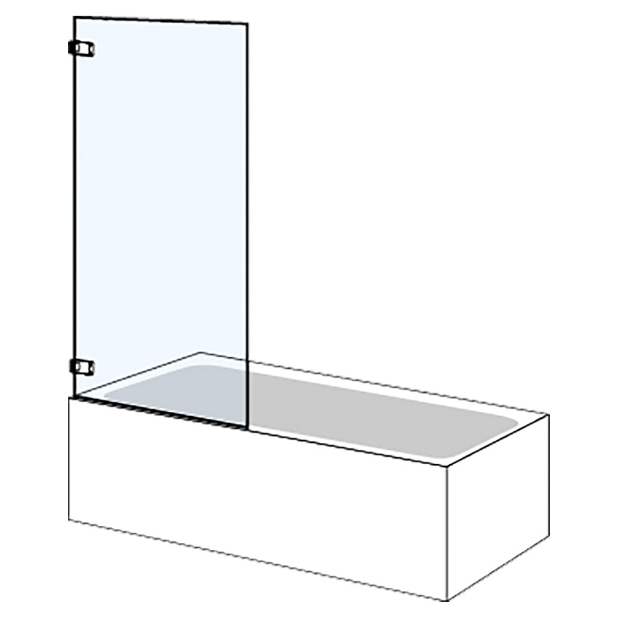 Porte battante S606PLUS
sans cadre, 75 cm, H 160 cm
porte charnière à gauche, sans
élément fixe, sur baignoire