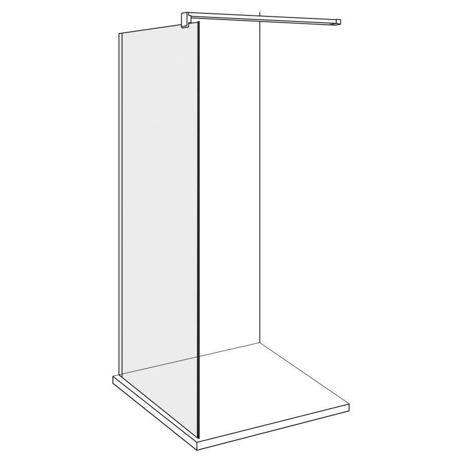 Seitenwand VIVA
80,1-125 cm, H -220 cm
freistehend, Montage links
mit Aufputz-Wandanschlussprofil
ohne Dekoreinlage
GENAUE MASSE NACH AUSMASS