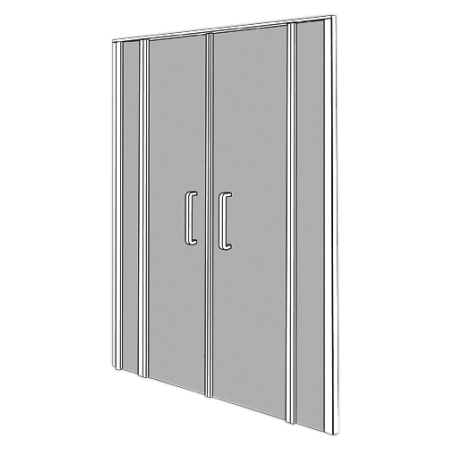 Porte battante BELLA VITA 3
NICHE, 156-161 cm, H 200 cm
2 portes, 2 parois fixes