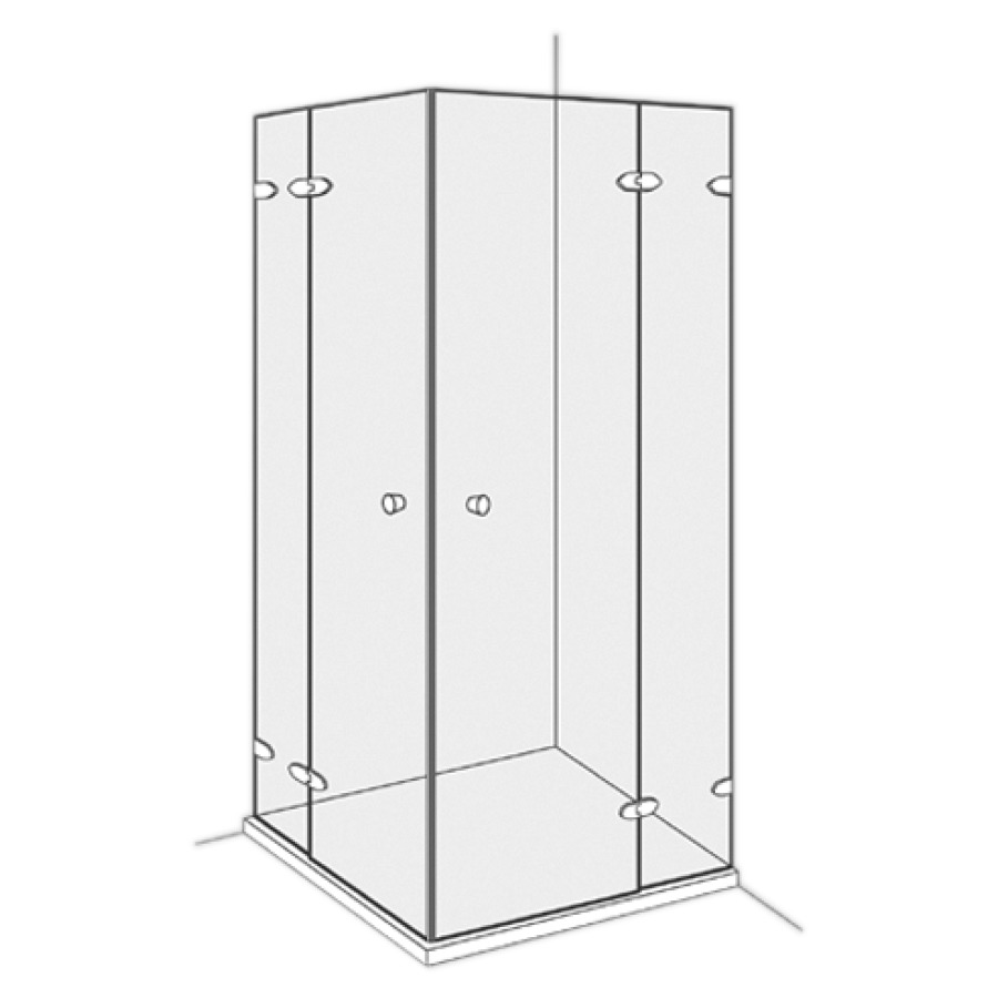 Porte battante COLLECTION 2
PLUS, -125 cm, H -210 cm
pour entrée diagonale
partie fixe à droite
fermeture magnétique
MESURES EXACTES SELON
PRISE DE MESURE