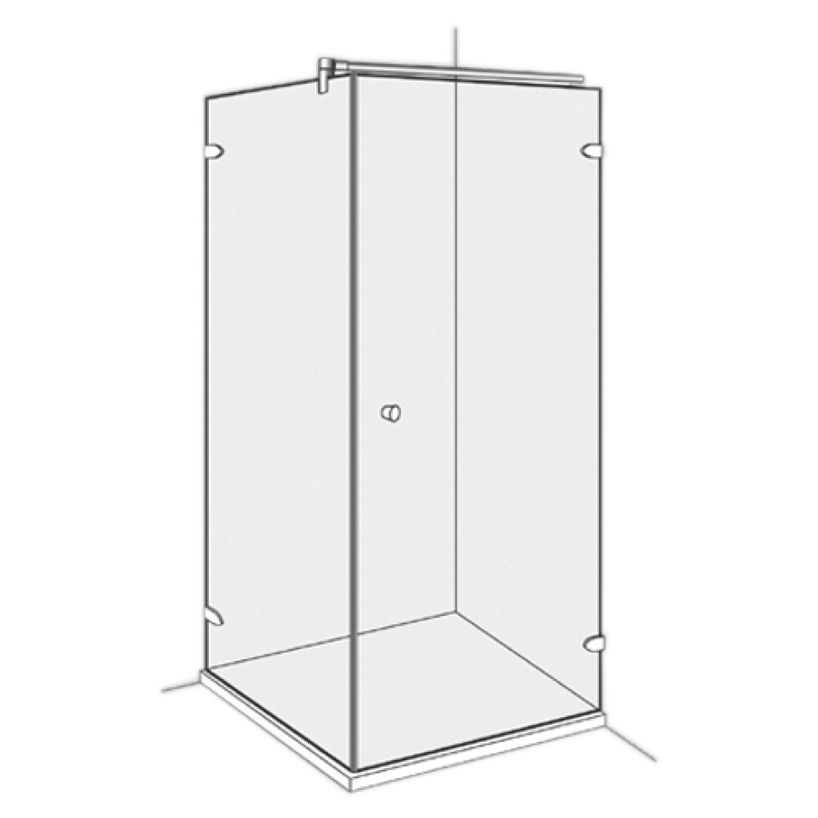 Porte battante COLLECTION 2
PLUS, -90 cm, H -210 cm
pour cloison latérale
charnières à droite
fermeture magnétique
MESURES EXACTES SELON
PRISE DE MESURE