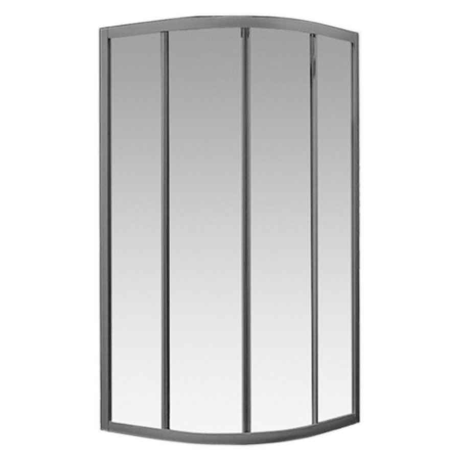 Entrée diagonale TWIGGY-TOP
78-80 x 78-80 cm, H 185 cm
porte coulissante avec partie fixe à gauche et à droite
encadré
pour douche quart de cercle R 50 cm