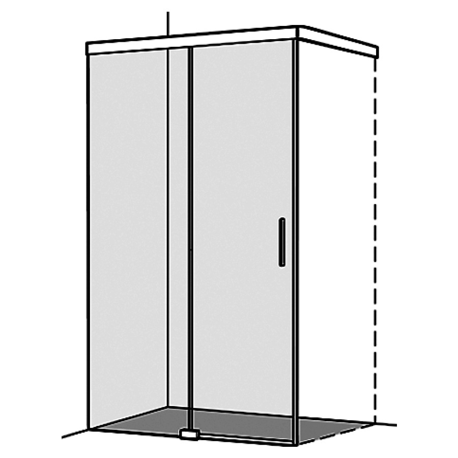 Porte coulissante S606Plus pour cloison latérale